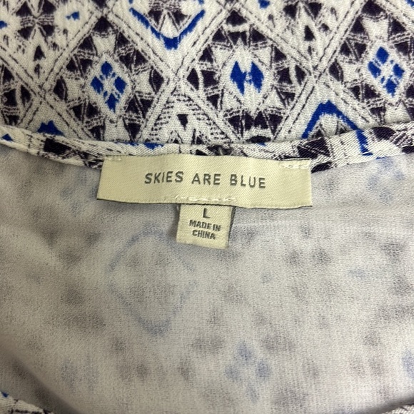 Skies Are Blue Anthropologie | Langlock Blouse Cold Shoulder Lace Croche… - Picture 5 of 10